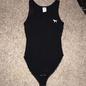 VS PINK black bodysuit